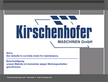 Tablet Screenshot of kirschenhofer-gmbh.de